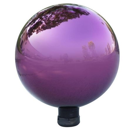 ALPINE CORP Alpine Corp GLB292PL Electric Purple Glass Gazing Globe - 2 Pack 8817488